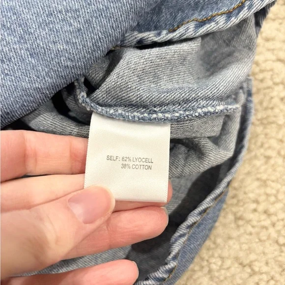 Jane and Delancey Blue Button Down Shirt Casual Denim Western Lyocell Sz M - Picture 6 of 6